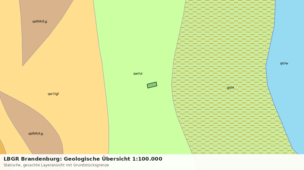 Statische Kartenansicht: LBGR Brandenburg: Geologische Übersicht 1:100.000