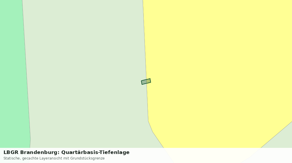 Statische Kartenansicht: LBGR Brandenburg: Quartärbasis-Tiefenlage
