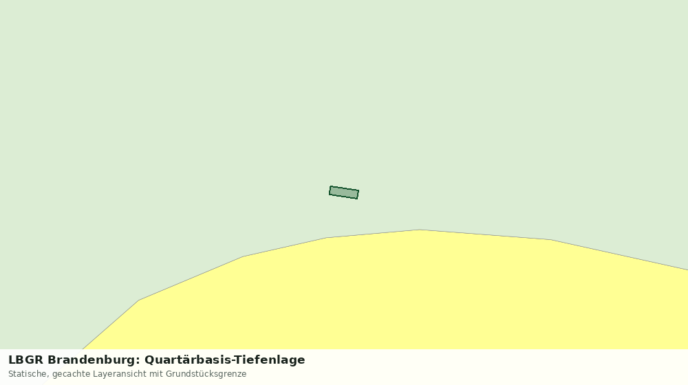 Statische Kartenansicht: LBGR Brandenburg: Quartärbasis-Tiefenlage