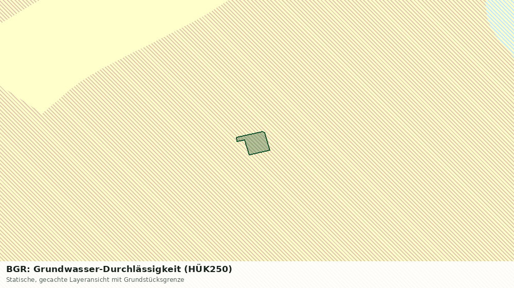 Statische Kartenansicht: BGR: Grundwasser-Durchlässigkeit (HÜK250)