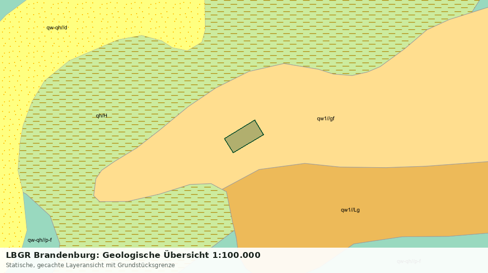 Statische Kartenansicht: LBGR Brandenburg: Geologische Übersicht 1:100.000
