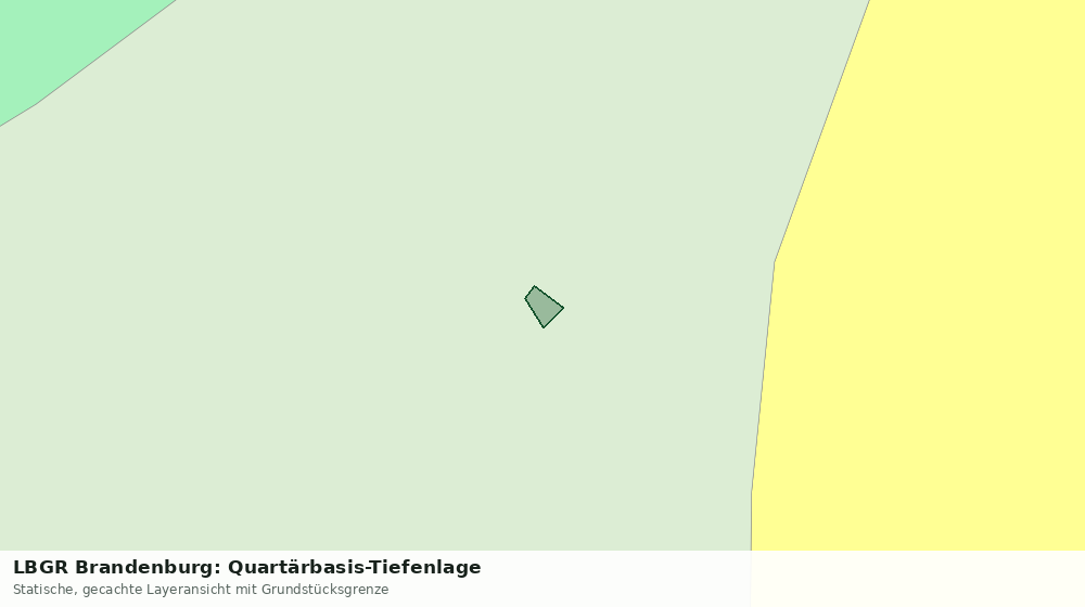 Statische Kartenansicht: LBGR Brandenburg: Quartärbasis-Tiefenlage