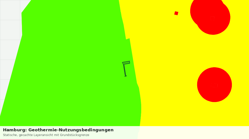 Statische Kartenansicht: Hamburg: Geothermie-Nutzungsbedingungen