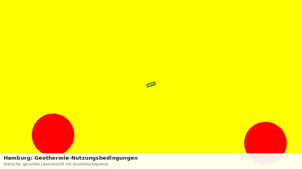 Statische Kartenansicht: Hamburg: Geothermie-Nutzungsbedingungen