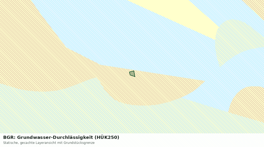 Statische Kartenansicht: BGR: Grundwasser-Durchlässigkeit (HÜK250)