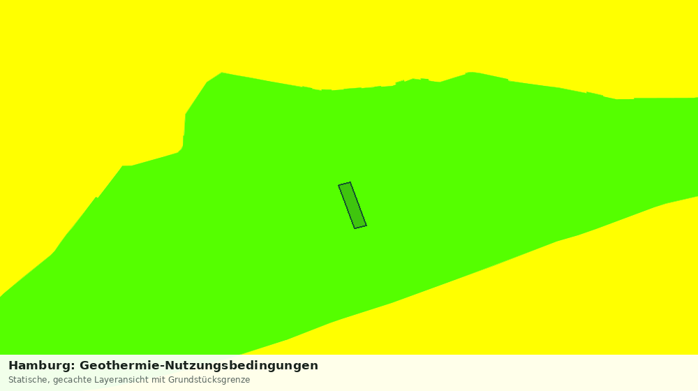 Statische Kartenansicht: Hamburg: Geothermie-Nutzungsbedingungen