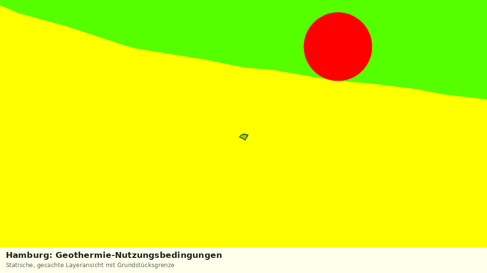 Statische Kartenansicht: Hamburg: Geothermie-Nutzungsbedingungen