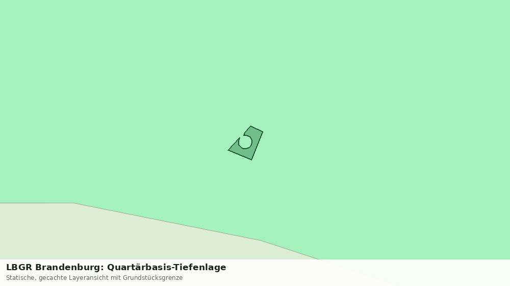 Statische Kartenansicht: LBGR Brandenburg: Quartärbasis-Tiefenlage