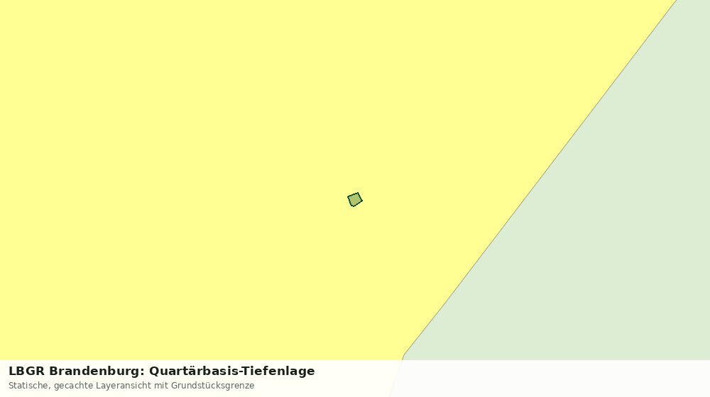 Statische Kartenansicht: LBGR Brandenburg: Quartärbasis-Tiefenlage