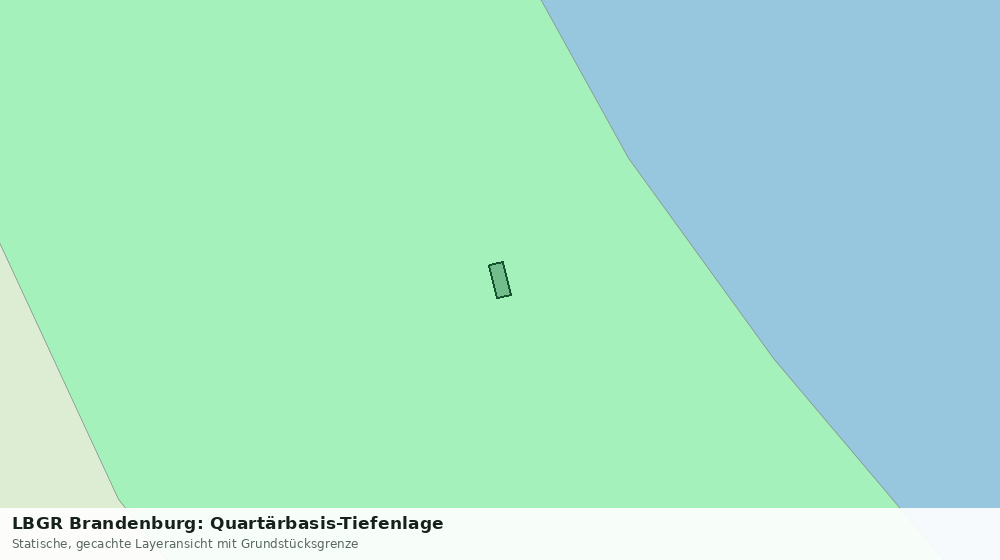 Statische Kartenansicht: LBGR Brandenburg: Quartärbasis-Tiefenlage