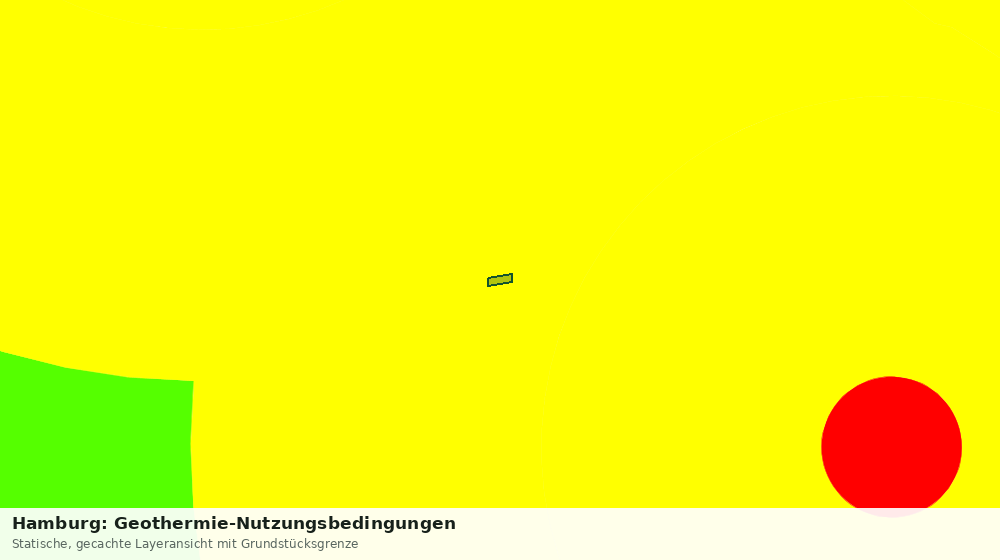 Statische Kartenansicht: Hamburg: Geothermie-Nutzungsbedingungen