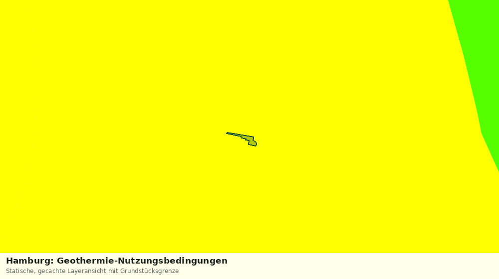 Statische Kartenansicht: Hamburg: Geothermie-Nutzungsbedingungen