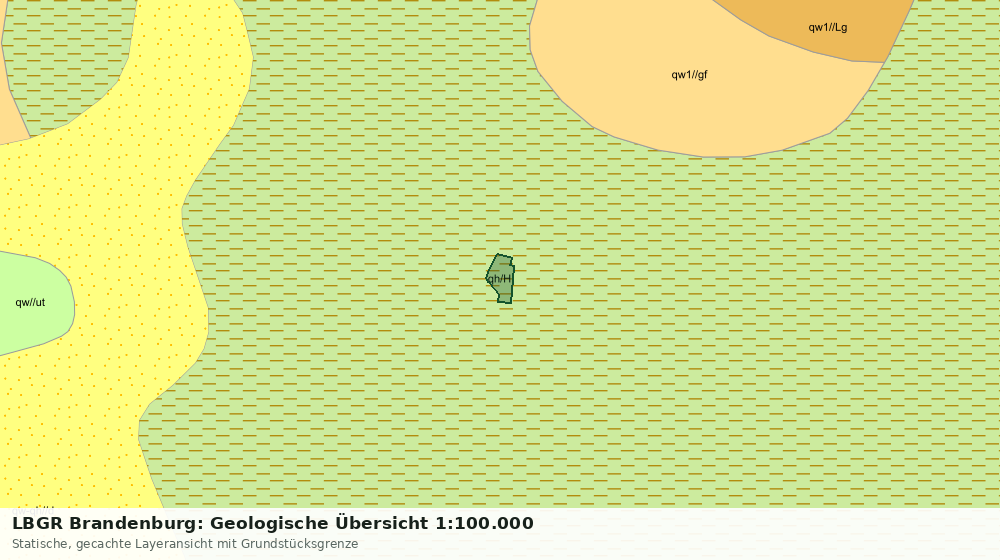 Statische Kartenansicht: LBGR Brandenburg: Geologische Übersicht 1:100.000
