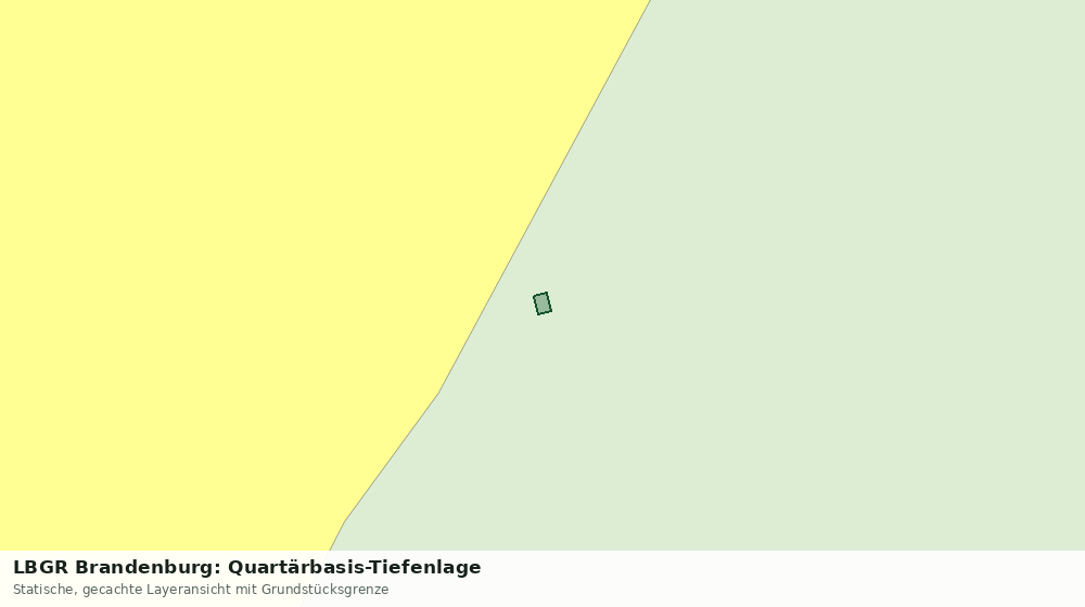 Statische Kartenansicht: LBGR Brandenburg: Quartärbasis-Tiefenlage