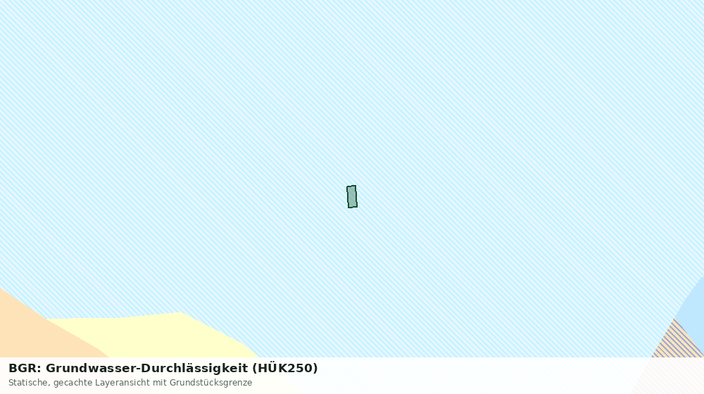 Statische Kartenansicht: BGR: Grundwasser-Durchlässigkeit (HÜK250)