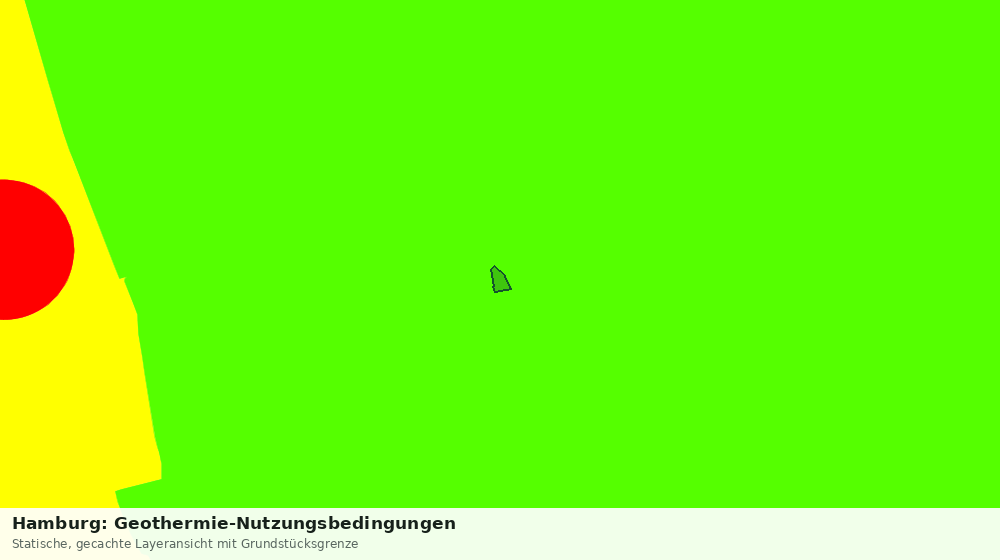 Statische Kartenansicht: Hamburg: Geothermie-Nutzungsbedingungen