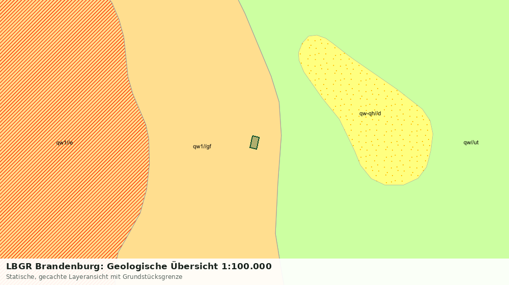 Statische Kartenansicht: LBGR Brandenburg: Geologische Übersicht 1:100.000