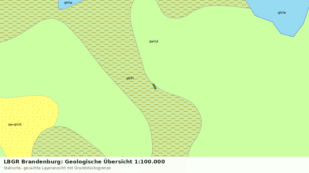 Statische Kartenansicht: LBGR Brandenburg: Geologische Übersicht 1:100.000