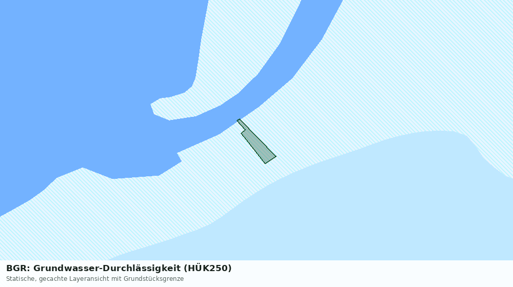 Statische Kartenansicht: BGR: Grundwasser-Durchlässigkeit (HÜK250)