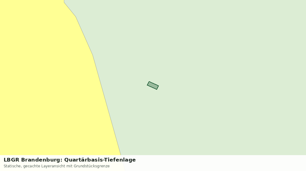 Statische Kartenansicht: LBGR Brandenburg: Quartärbasis-Tiefenlage