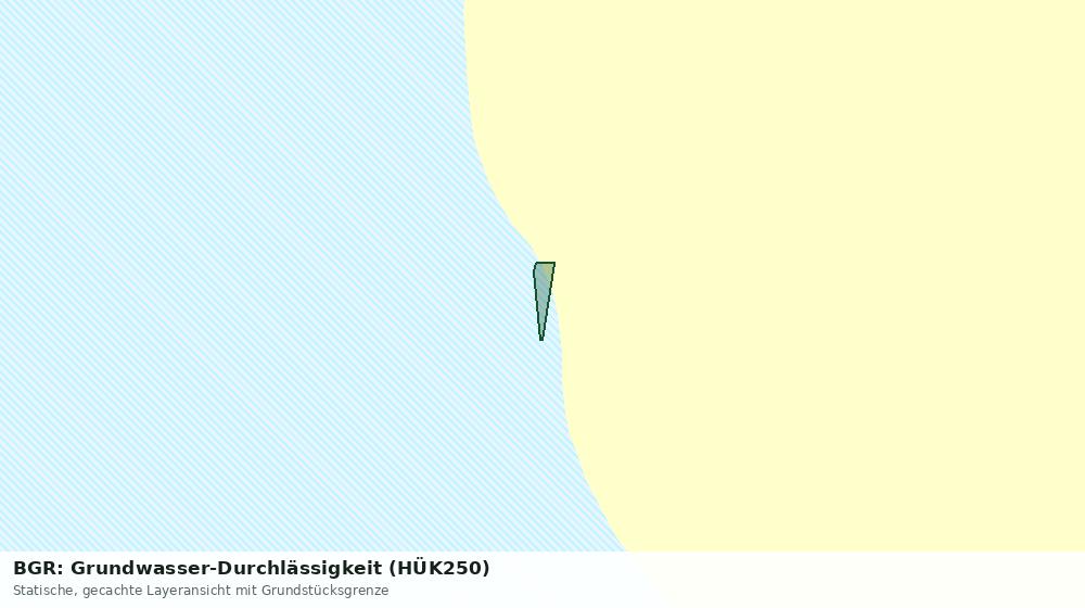 Statische Kartenansicht: BGR: Grundwasser-Durchlässigkeit (HÜK250)
