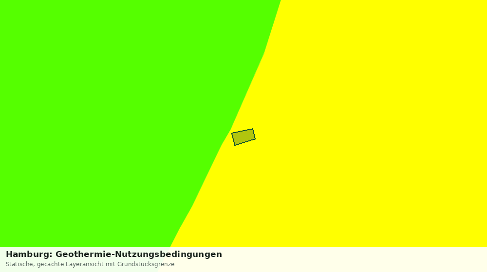 Statische Kartenansicht: Hamburg: Geothermie-Nutzungsbedingungen