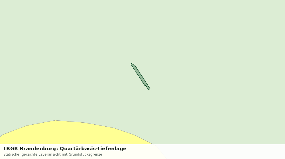 Statische Kartenansicht: LBGR Brandenburg: Quartärbasis-Tiefenlage