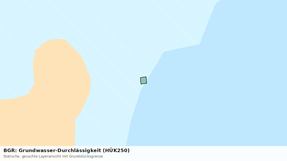 Statische Kartenansicht: BGR: Grundwasser-Durchlässigkeit (HÜK250)