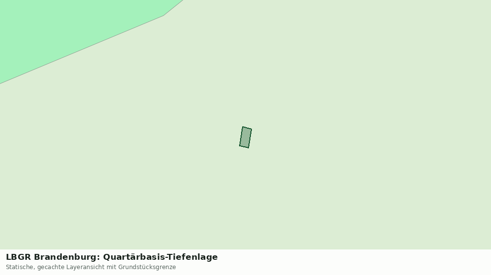 Statische Kartenansicht: LBGR Brandenburg: Quartärbasis-Tiefenlage
