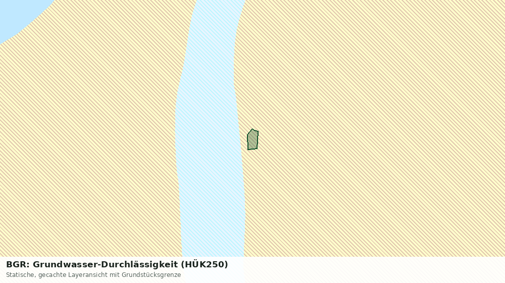 Statische Kartenansicht: BGR: Grundwasser-Durchlässigkeit (HÜK250)