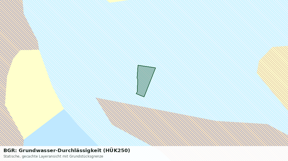 Statische Kartenansicht: BGR: Grundwasser-Durchlässigkeit (HÜK250)
