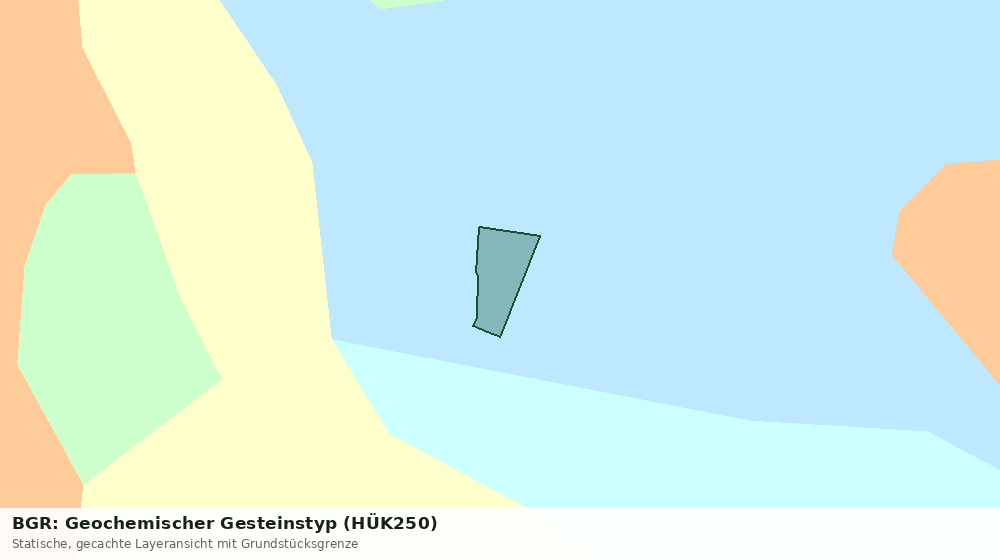 Statische Kartenansicht: BGR: Geochemischer Gesteinstyp (HÜK250)