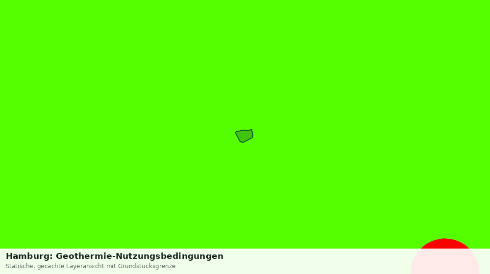 Statische Kartenansicht: Hamburg: Geothermie-Nutzungsbedingungen