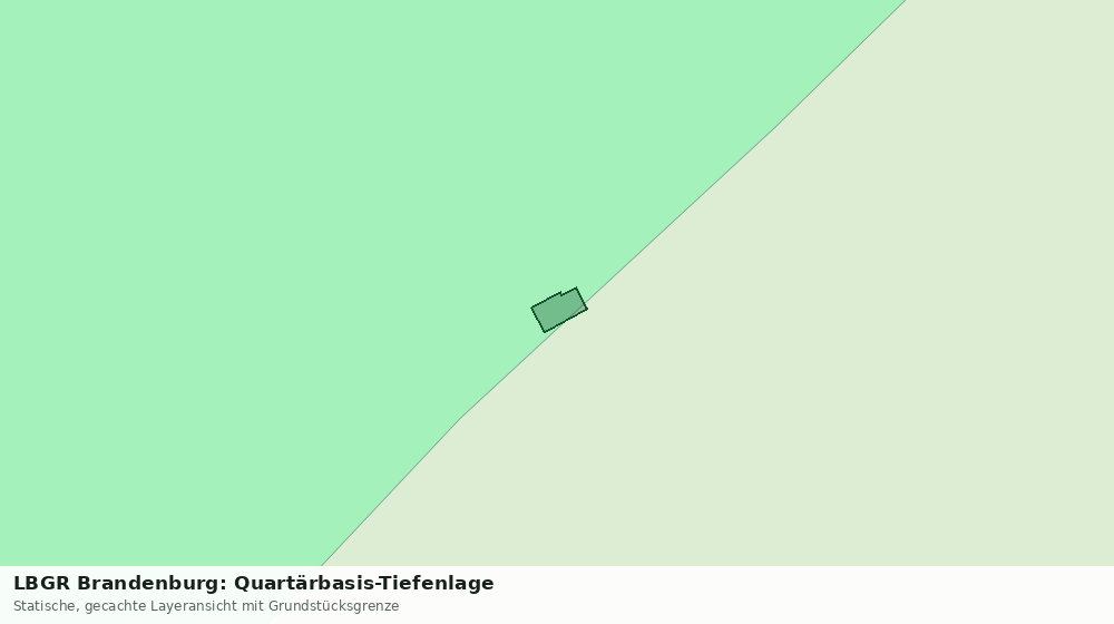Statische Kartenansicht: LBGR Brandenburg: Quartärbasis-Tiefenlage