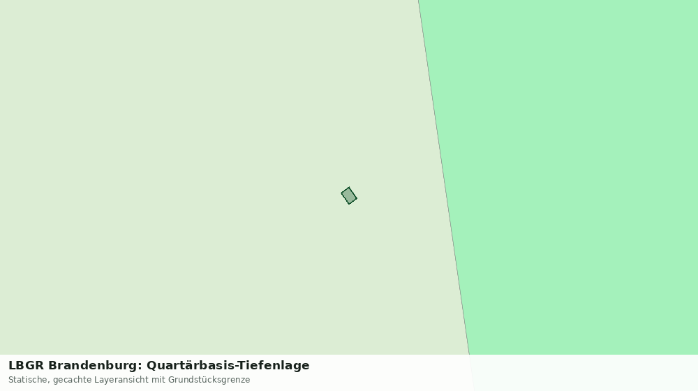 Statische Kartenansicht: LBGR Brandenburg: Quartärbasis-Tiefenlage