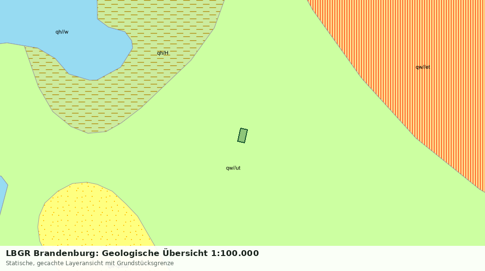 Statische Kartenansicht: LBGR Brandenburg: Geologische Übersicht 1:100.000