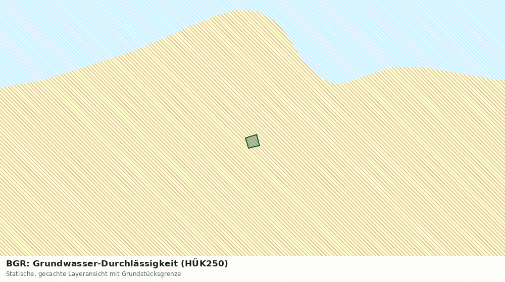 Statische Kartenansicht: BGR: Grundwasser-Durchlässigkeit (HÜK250)