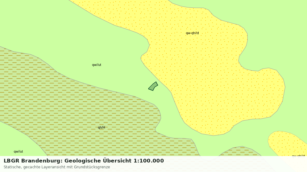 Statische Kartenansicht: LBGR Brandenburg: Geologische Übersicht 1:100.000