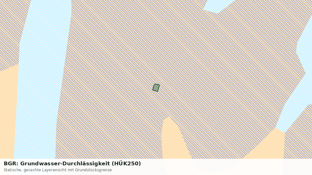 Statische Kartenansicht: BGR: Grundwasser-Durchlässigkeit (HÜK250)