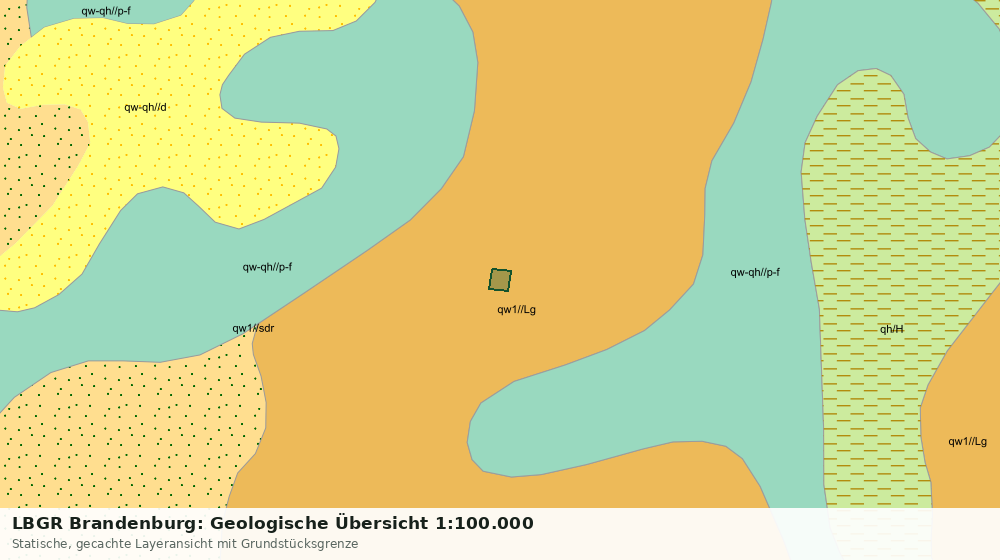 Statische Kartenansicht: LBGR Brandenburg: Geologische Übersicht 1:100.000