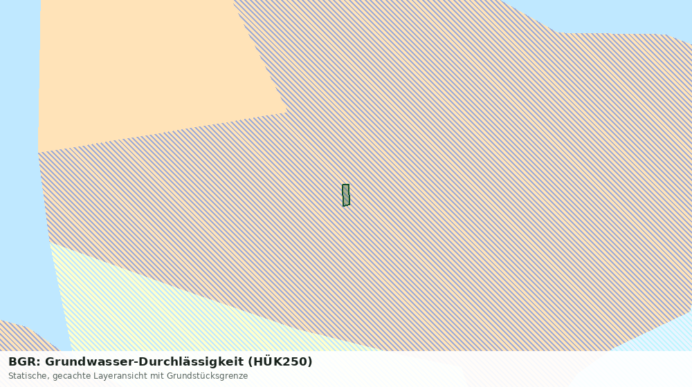 Statische Kartenansicht: BGR: Grundwasser-Durchlässigkeit (HÜK250)