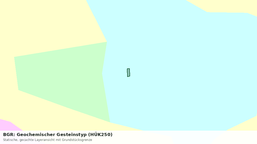 Statische Kartenansicht: BGR: Geochemischer Gesteinstyp (HÜK250)