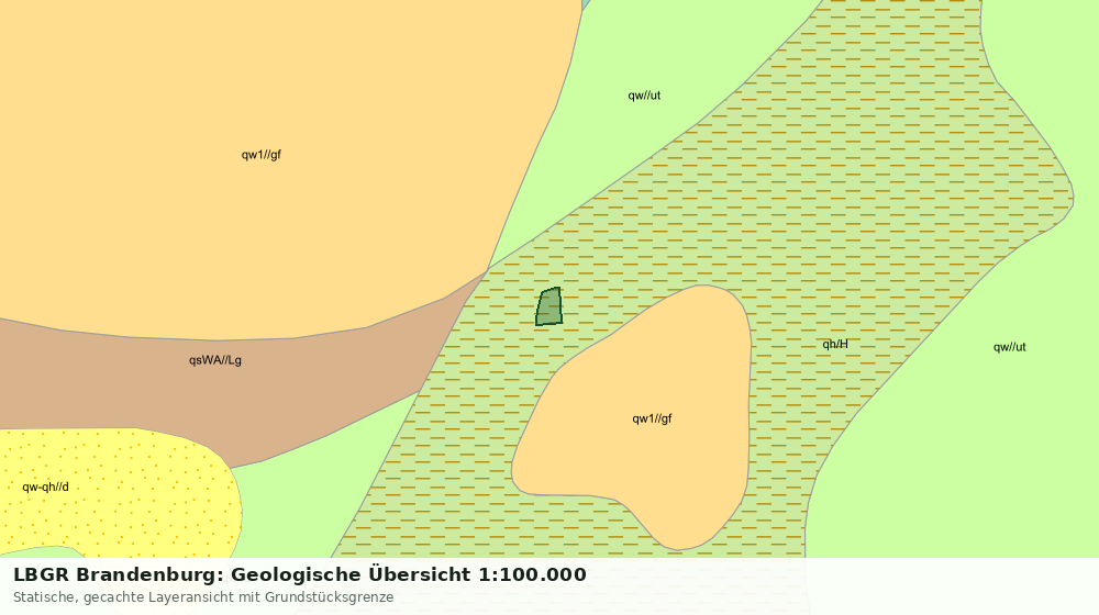 Statische Kartenansicht: LBGR Brandenburg: Geologische Übersicht 1:100.000