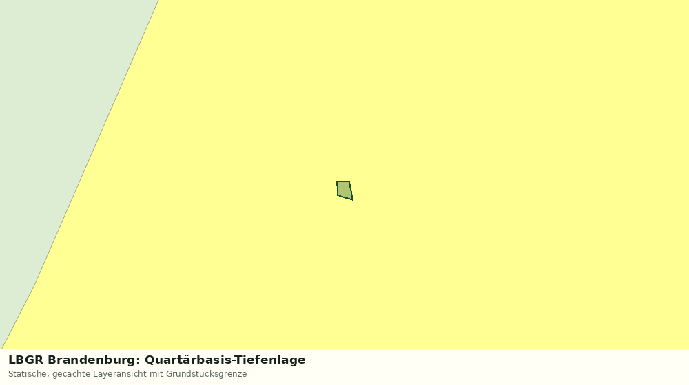 Statische Kartenansicht: LBGR Brandenburg: Quartärbasis-Tiefenlage