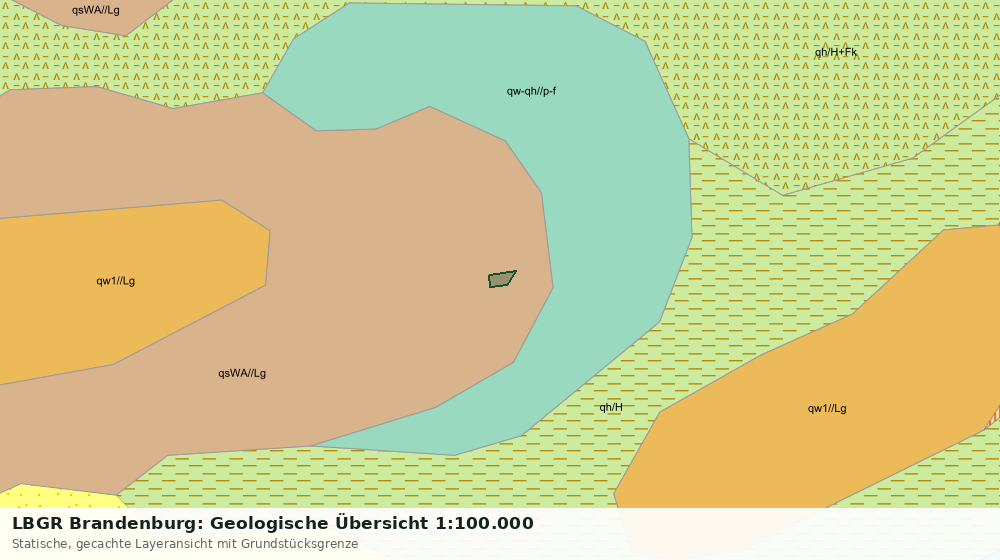 Statische Kartenansicht: LBGR Brandenburg: Geologische Übersicht 1:100.000