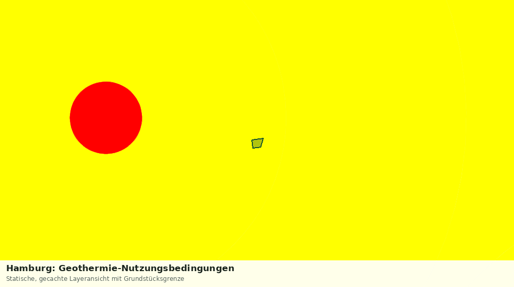 Statische Kartenansicht: Hamburg: Geothermie-Nutzungsbedingungen