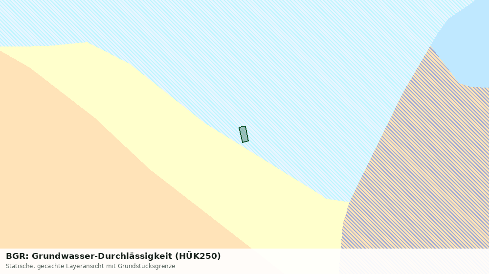Statische Kartenansicht: BGR: Grundwasser-Durchlässigkeit (HÜK250)