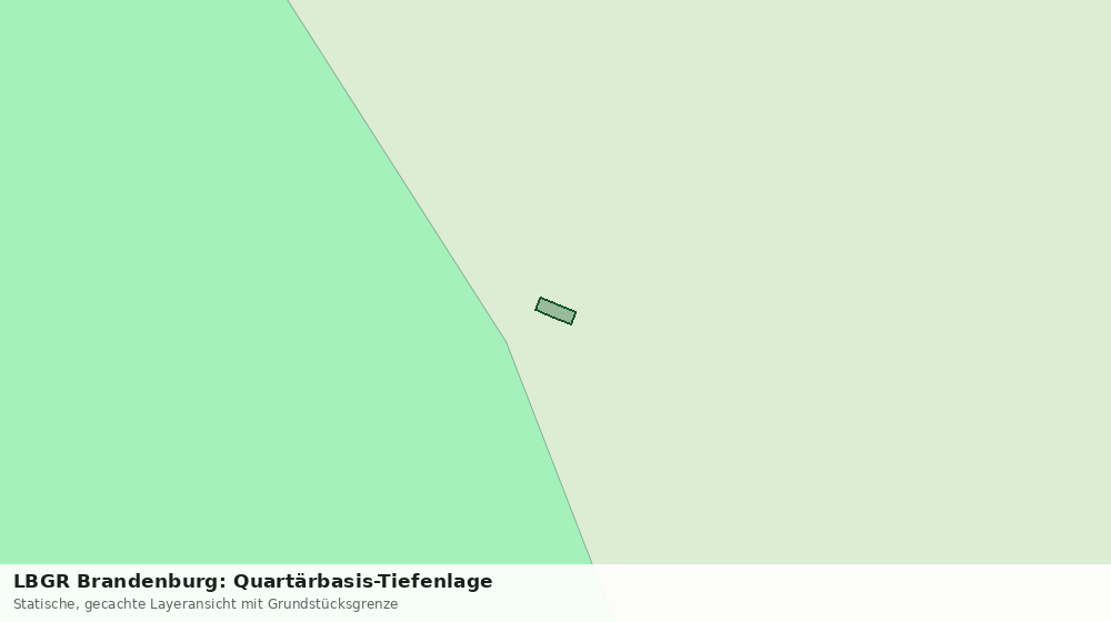 Statische Kartenansicht: LBGR Brandenburg: Quartärbasis-Tiefenlage
