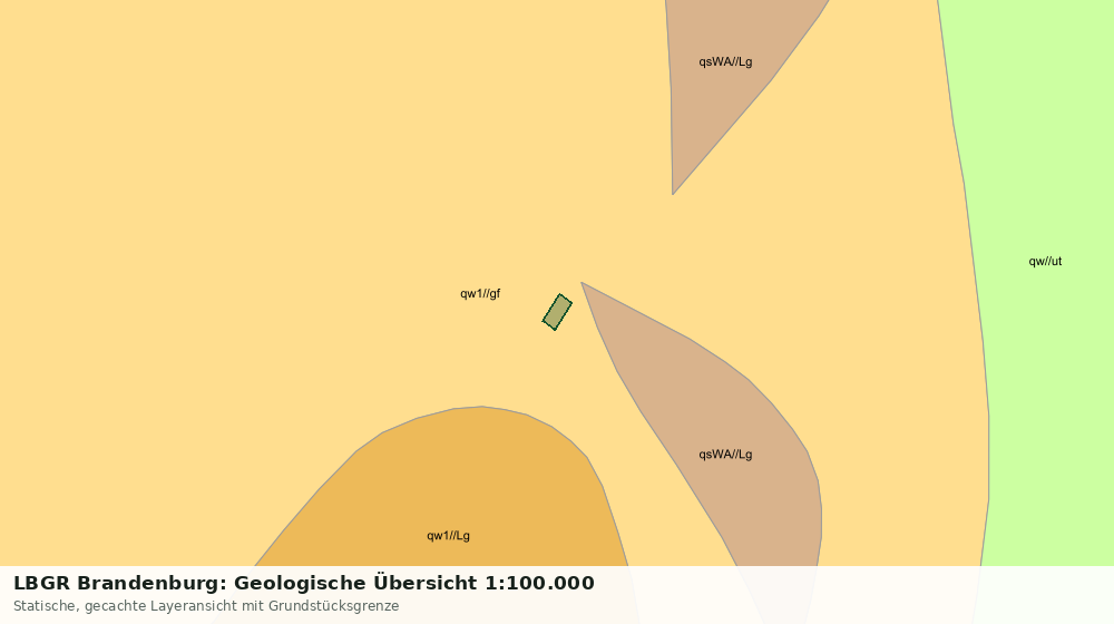 Statische Kartenansicht: LBGR Brandenburg: Geologische Übersicht 1:100.000