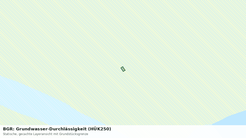 Statische Kartenansicht: BGR: Grundwasser-Durchlässigkeit (HÜK250)